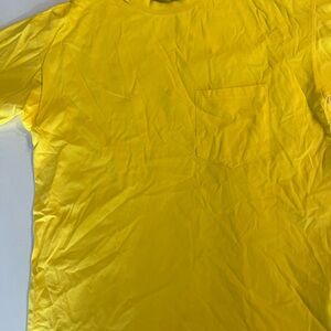 MSGM Bright Yellow Short Sleeve Tee